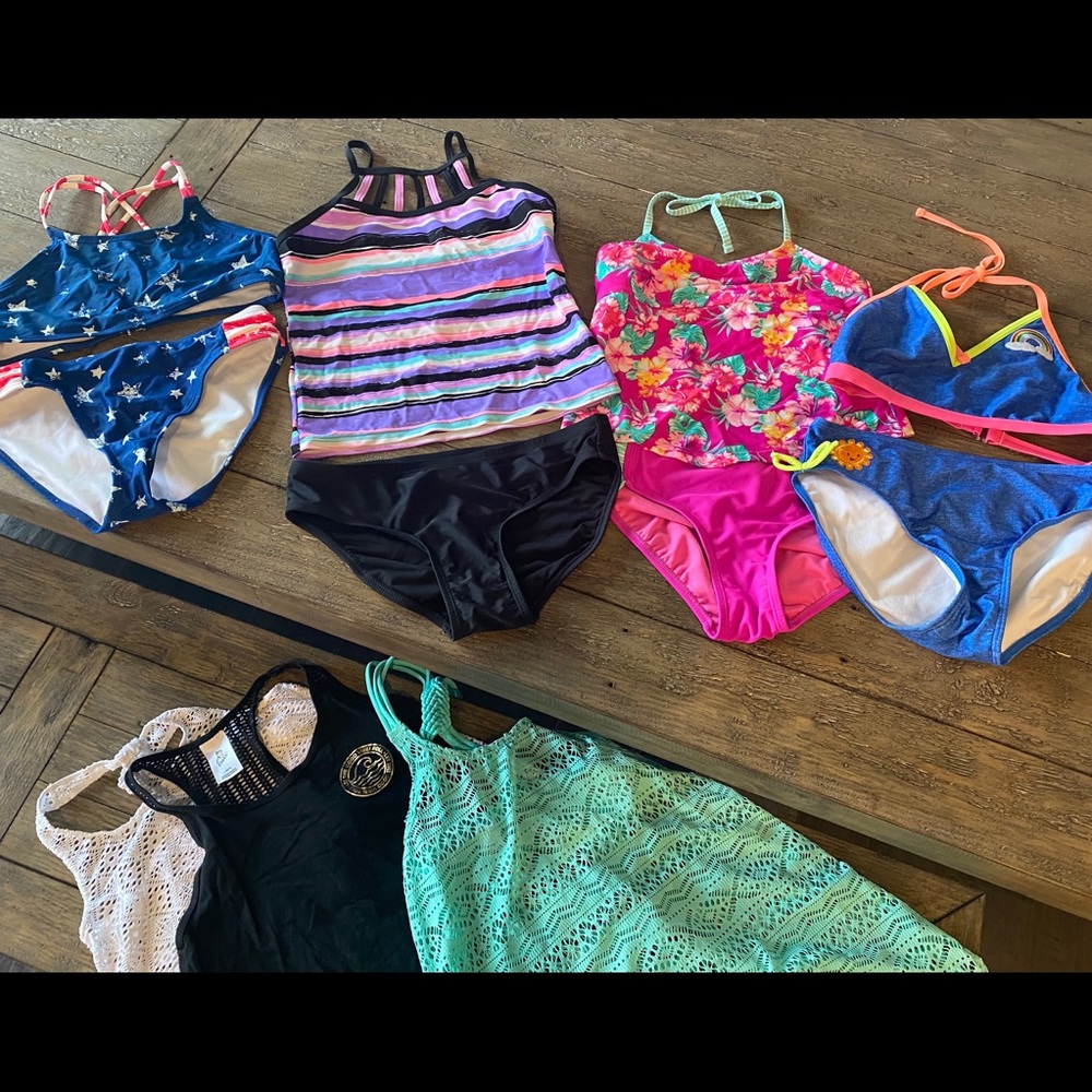 Bathing suits 👙  and cover ups Girls 10/12